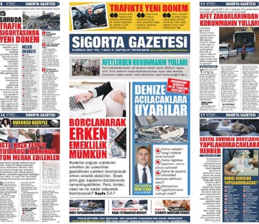 Sigorta Gazetesi’nin yeni sayısı Turkcell Dergilik’te