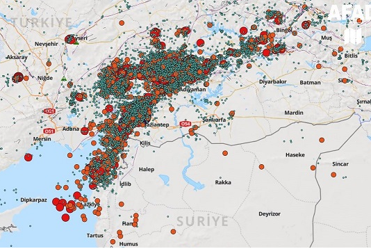 AFAD açıkladı: 4 ayda 33 bin 77 deprem