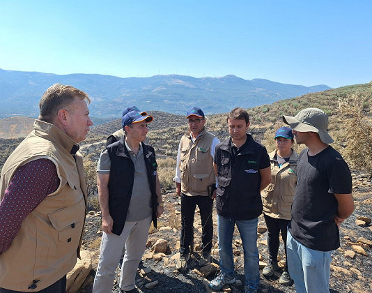 TARSİM yangından etkilenen tarım alanlarını inceledi