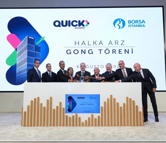 Gong, Quick Sigorta için çaldı
